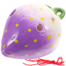 4Sets Draagbare Paarse Keramische Ocarina 6-Gats Kindervriendelijk