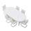 14St Model Speelgoed Vergadertafel En Stoelen Wit Plastic Set 1
