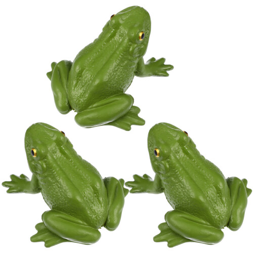 12 Pcs Frogs Models Simulation Figurine Toy Desktop Ornament 2