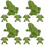12 Pcs Frogs Models Simulation Figurine Toy Desktop Ornament 7