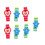 14St Speelgoed Assorti Kleuren Set 1