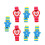 14St Speelgoed Assorti Kleuren Set 9