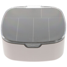2St Kabelbox Met Compartimenten Lichtgrijs Voor Oortel- En Datakabels