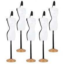 10St Half-Length Doll Dress Stand Voor Mini Poppenkleding En Display