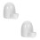2Pcs White Pet Automatic Feeder for Small Cats Rabbits Hamsters 4