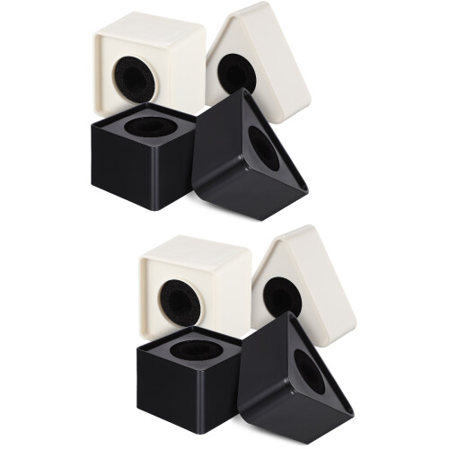 2Sets ABS En Kubusvormige Microfoon Logo Vlaggen Stations 1