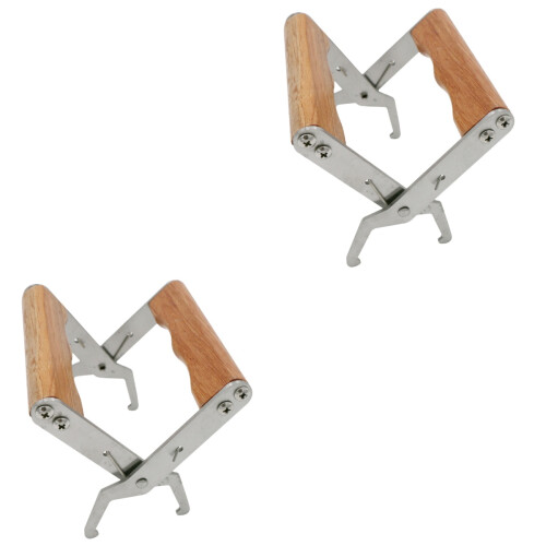 2Pcs Professional Beekeeping Frame Grip Holder Durable Stainless Steel 2