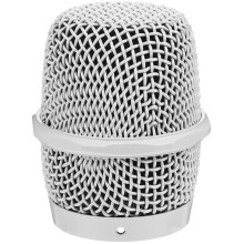 4St Wit Metalen Microfoon Ball Head Slijtvast Mic Grille Onderdelen