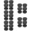 20Pcs Adjustable Black Bed Headboard Stoppers for Wall Noise Reduction 11