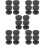 20Pcs Adjustable Black Bed Headboard Stoppers for Wall Noise Reduction 8