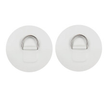 4St Lichtgewicht Witte D-Ring Patch Rvs Raamrand Boot Accessoires