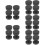 20Pcs Adjustable Black Bed Headboard Stoppers for Wall Noise Reduction 10