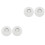 4St Lichtgewicht Witte D-Ring Patch Rvs Raamrand Boot Accessoires 3