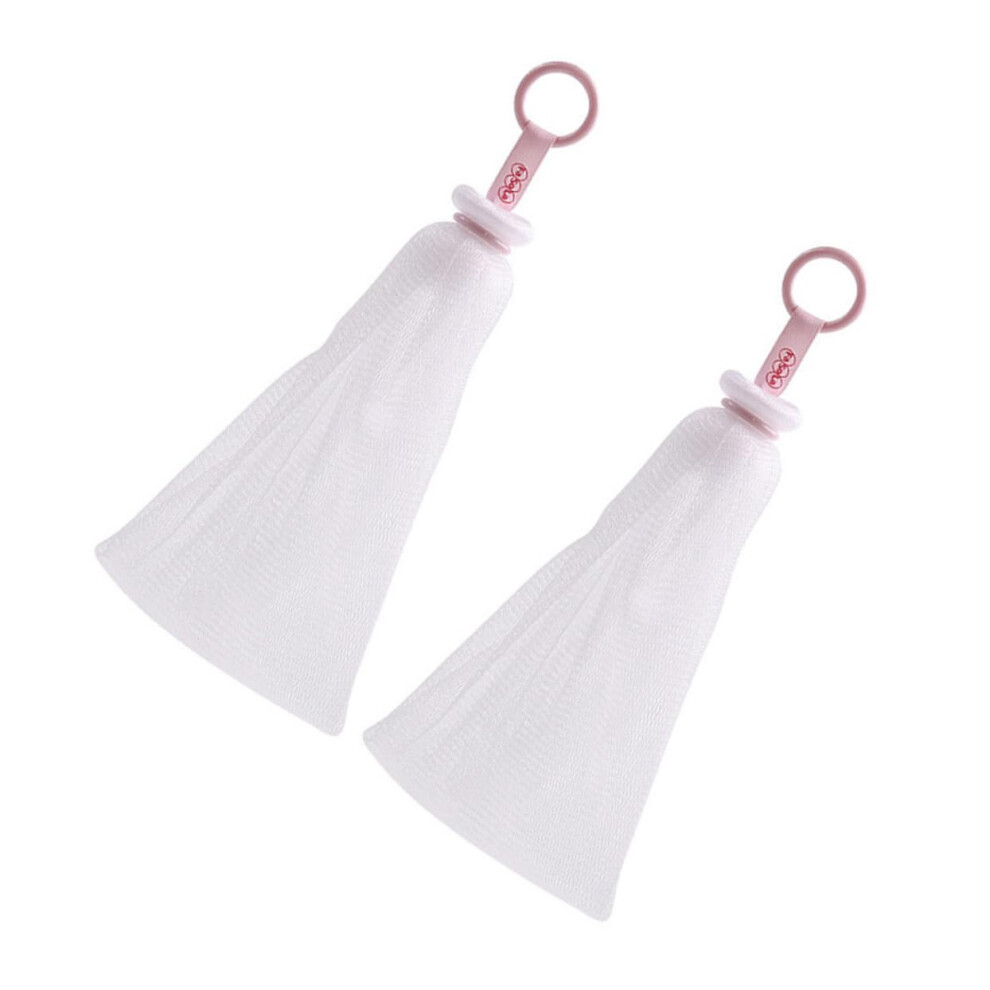 2pcs Soap Foaming Net Facial Mesh Bags for Rich Lather and Deep Cleansing Handmade Soaps