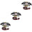 3Sets Kattenriem Set Met Bat Halloween Stijl Multi 6
