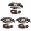 3Sets Kattenriem Set Met Bat Halloween Stijl Multi 4