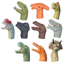 20St Vingerpoppen Dinosaur & Dier Groen Grijs Voor Peuters En Kids