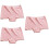 3St Roze Dames Briefs Midden Taille Elastisch Ademend Materiaal 4