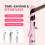 Automatic Rotating Curling Iron with Fast Heating, Adjustable Ceramic Barrel, LED Display, 1.1 Inch Pink Gradient for Long Lasting Curls 4