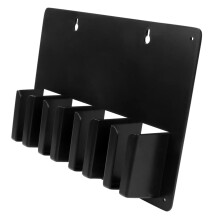 Wall Mounted Hair Clipper Holder Barber Tool Organizer Holds 4 Clippers SpaceSaving Rack Black