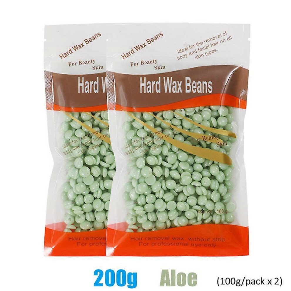 (As show, 50g-Honey) 50g/200g/300g Hard Wax Beans Heating Machine Hair Removal Machine Wax Melting PotHot Film Painless Waxing Unisex Hair Removal