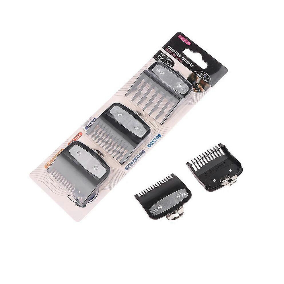 (As show, One size) 1Pcs Black Limit Comb Set Hair Clipper Guards Guide Combs Trimmer Styling Tools Attachment Compatible 1.5mm 3mm 4.5mm