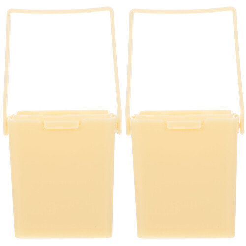 8St Khaki Penseelreinigers, Multifunctionele Plastic Wateremmers