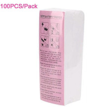 (As show, 108-20pcs) 20Pcs/100Pcs Hair Removal Wax Paper Nonwoven Cloth Body Leg Arm Wax Band Hair Removal Epilator Depilation Strip Waxing Tape Roll
