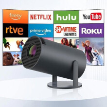 Mini Portable Projector - Bluetooth Auto - Full HD Smart Video Projector - Υποστήριξη 4K - Wifi 6 κα