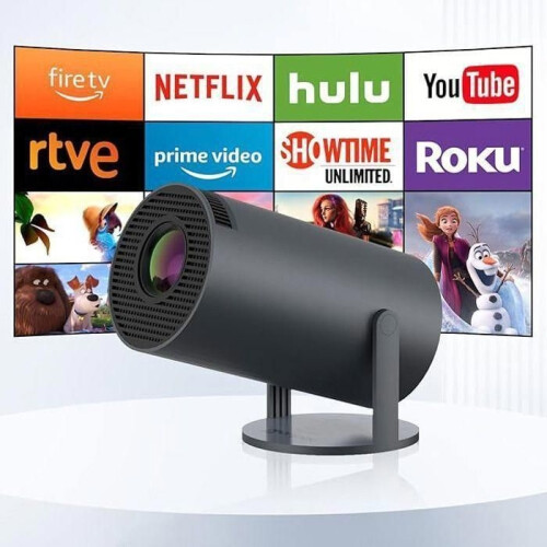 Mini Portable Projector - Bluetooth Auto - Full HD Smart Video Projector - Υποστήριξη 4K - Wifi 6 κα