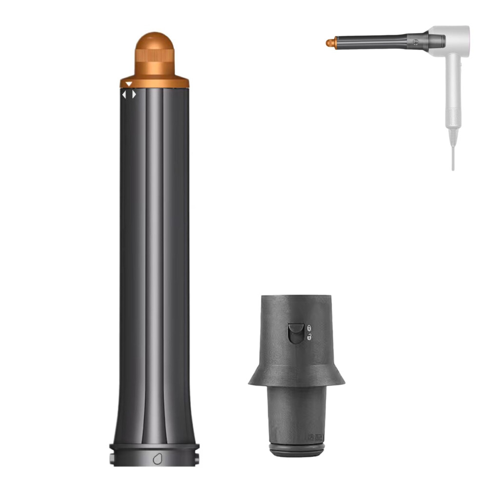 30mm Long Curling Barrel for Dyson Airwrap with Adapter for Supersonic Hair Dryer HD01HD08