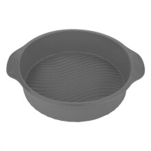 Sonew-uunipannu, 9 tuuman silikonikakkumuotti, pyöreä muoto, erilainen uunivuoka (harmaa)