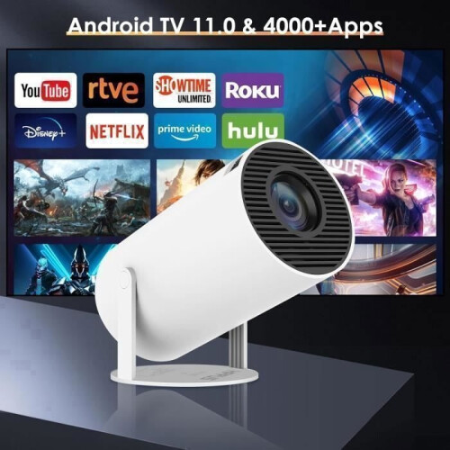 Μίνι βιντεοπροβολέας - HIPPUS - HY300 - Android 11.0 - 720p - WiFi 5G/Bluetooth 5.0 1