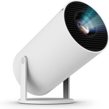 Φορητός προβολέας Android 4K 1600 Lumens Υποστήριξη 2.4+5GWifi6 Bluetooth 1+8GB Home Cinema Auto Foc