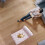 Ροζ Λευκή Αρκούδα Ψυκτικό χαλάκι Pet Cooling Mat Καλοκαιρινό κρεβάτι 4