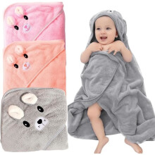 3-delige babybadhanddoek, babybadcape met capuchon, babyhanddoek met capuchon.
