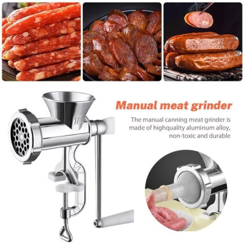 Manueller Fleischwolf, Wurstbereiter, Fleischwolf aus Edelstahl, Fleischwolf für den Heimgebrauch 1