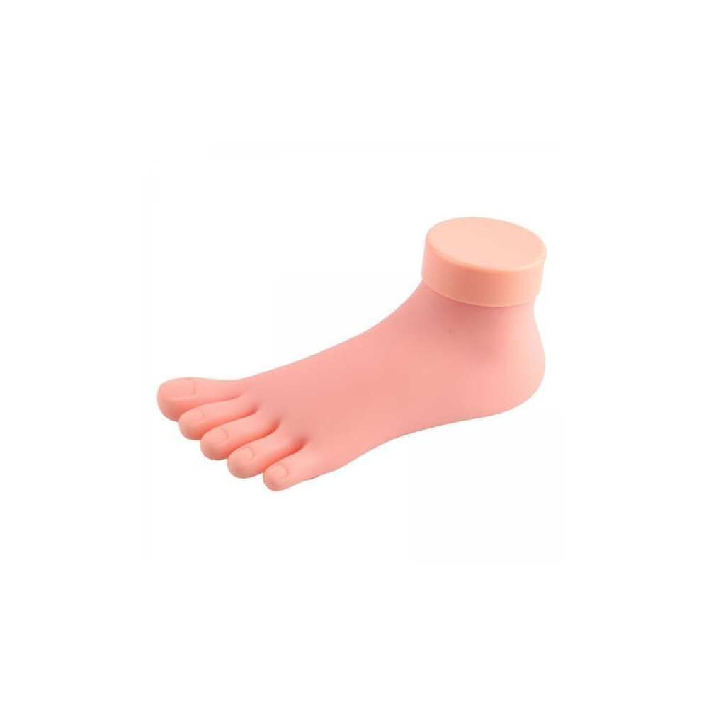 Nail Art Practice Foot Mannequin with Soft Skinlike Surface and Reusable Stable Training Model