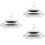3Pcs Silver Dish Storage Container with Lid for Kitchen 8