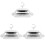 3Pcs Silver Dish Storage Container with Lid for Kitchen 4