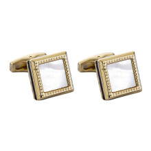 2Paare Goldene Manschettenknöpfe Für , Elegant