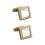 2Paare Goldene Manschettenknöpfe Für , Elegant 9