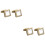 2Paare Goldene Manschettenknöpfe Für , Elegant 5