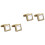 2Paare Goldene Manschettenknöpfe Für , Elegant 3