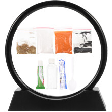 1Set Sandbild Bastelset Mit Stabilem Und Kunststoff Schwarz