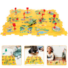 3Sets Logisches Lernspielzeug Puzzle-Autorennbahn Für Kinder Gelb