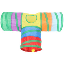 Mehrfarbiger Bunny Tunnel, Robustes Polyester Für Haustiere