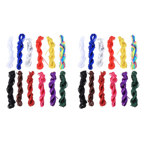 Chinesisches Knotenseil Nylon Farben Schmuck Garn DIY 1