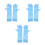 3Paires Longs Enfants Robe Fleurs 9