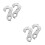 4Pièces Patte Alliage Argent Protection 4